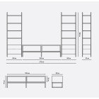Стенка в гостиную РИПЛИ БОНД / дуб графит