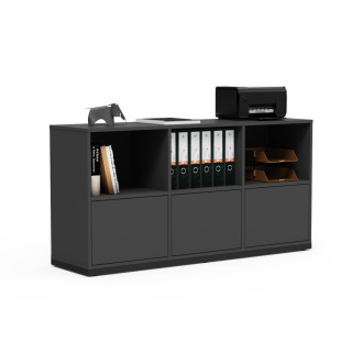 Тумба для офиса с ящиками «Нина 03» (серая) 1500х400х750