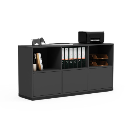 Тумба для офиса с ящиками «Нина 03» (серая) 1500х400х750