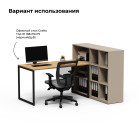 Тумба офисная открытая «Норма 03» цвет латте 1400×400×1110 для оргтехники и бумаг